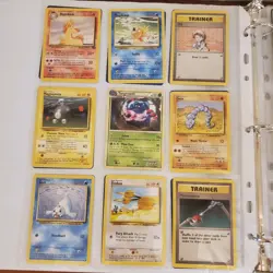 Vintage Pokemon Cards Rare Collection Binder 1999 90s Era Lot Fossil Jungle - Image 3