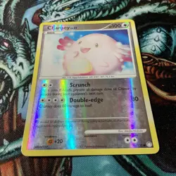 Chansey 76/123 Reverse Holo Mysterious Treasures Pokemon Card Excellent - Image 3