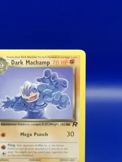 Dark Machamp 27/82 1st Edition Non Holo Rare Team Rocket Pokemon Card WOTC NM - Image 5