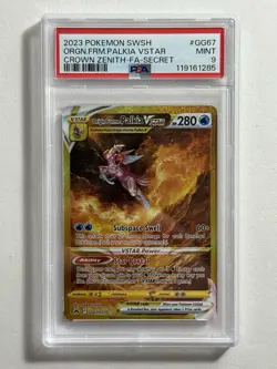 2023 Pokemon SWSH Origin Forme Palkia VSTAR Crown Zenith #GG67 PSA 9 - Image 2