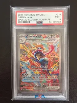 PSA 9 GRENINJA EX #214/167 POKEMON TWM EN TWILIGHT MASQUERADE - Image 1