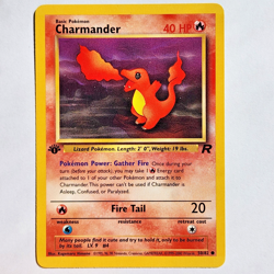 Charmander 50/82 Pokemon TCG 1st Edition Team Rocket NM Vintage 2000 Card - Image 2
