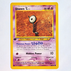 Unown [L] 86/105 Pokemon TCG 1st Edition Neo Destiny NM Vintage 2002 Card - Image 2