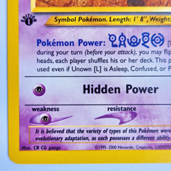Unown [L] 86/105 Pokemon TCG 1st Edition Neo Destiny NM Vintage 2002 Card - Image 5
