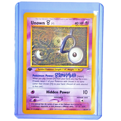 Unown [V] 89/105 Pokemon TCG 1st Edition Neo Destiny NM Vintage 2002 Card - Image 1