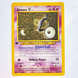 Unown [V] 89/105 Pokemon TCG 1st Edition Neo Destiny NM Vintage 2002 Card - Image 2