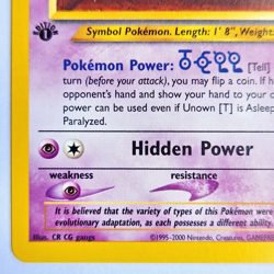 Unown [T] 88/105 Pokemon TCG 1st Edition Neo Destiny NM Vintage 2002 Card - Image 5