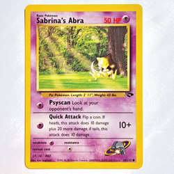 Sabrina's Abra 94/132 Pokemon TCG Gym Challenge NM Vintage 2000 Card - Image 2