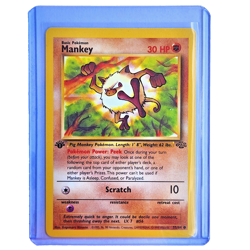 Mankey 55/64 Pokemon TCG 1st Edition Jungle NM Vintage 1999 Card - Image 1