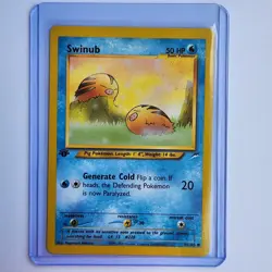 Swinub 84/105 Pokemon TCG 1st Edition Neo Destiny NM Vintage 2002 Card - Image 1