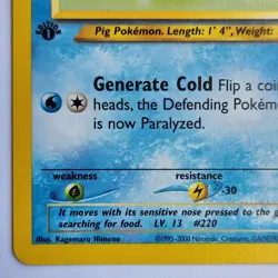 Swinub 84/105 Pokemon TCG 1st Edition Neo Destiny NM Vintage 2002 Card - Image 5