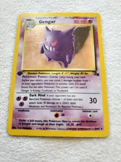 1st Edition GENGAR #5 5/62 Pokemon TCG Fossil Holo Rare Card WOTC 1999 G2 - Image 3