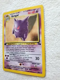1st Edition GENGAR #5 5/62 Pokemon TCG Fossil Holo Rare Card WOTC 1999 G2 - Image 5