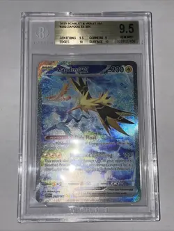 Pokemon TCG Scarlet and Violet 151 Zapdos EX Card #202/165 BGS 9.5 Gem Mint - Image 2