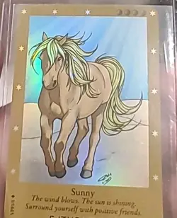 BELLA SARA SUNNY FOIL PROMO CARD VPF1/1 GOLD BOARDER SERIES 2 MINT UNUSED CODE - Image 1