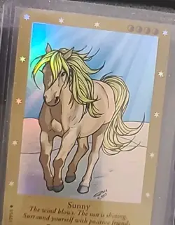 BELLA SARA SUNNY FOIL PROMO CARD VPF1/1 GOLD BOARDER SERIES 2 MINT UNUSED CODE - Image 2