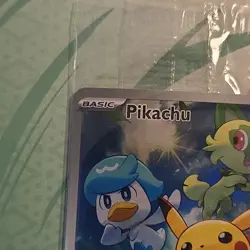 Pokemon Pikachu 027 Scarlet & Violet Promo Card 60 HP 30+ Attack - Image 3