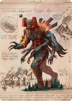 Magmablood Archaic Art Card - Art Series: Secrets of Strixhaven (ASSOS) - Image 1
