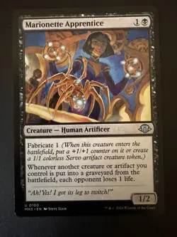 Marionette Apprentice MTG Modern Horizons 3 0100 Uncommon NM - Image 1