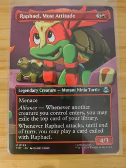 MTG Raphael, Most Attitude (Showcase) 0199 Teenage Mutant Ninja Turtles M/NM - Image 1