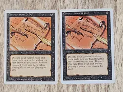 MTG - (x2) Contract from Below Revised Edition. Both are in near mint condition. - Image 1