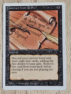 MTG - (x2) Contract from Below Revised Edition. Both are in near mint condition. - Image 4