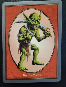Goblin Token 1998 Unglued UGL Pete Venters Art LP MTG - Image 1