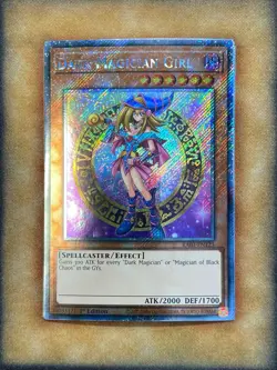 Yugioh Dark Magician Girl RA03-EN123 Platinum Secret Rare MP22 Art 1st Ed NM - Image 1