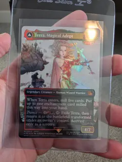 Terra, Magical Adept Foil Mythic #323 Borderless Final Fantasy MTG Pack Fresh - Image 1
