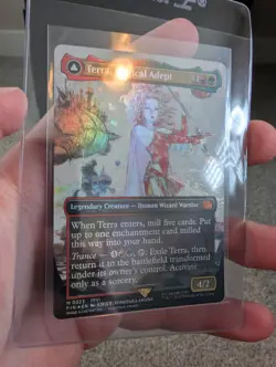 Terra, Magical Adept Foil Mythic #323 Borderless Final Fantasy MTG Pack Fresh - Image 2