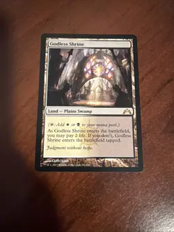 Wizards Godless Shrine Rare Land Gatecrash White Black Regular MTG - Image 1