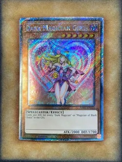 Yugioh Dark Magician Girl RA03-EN123 Platinum Secret Rare MVP Art 1st Ed NM - Image 1