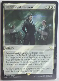 Unfinished Business [New, Near Mint] *Surge Foil* {Final Fantasy MTG} - Image 1