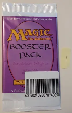 1993 MTG ~ Arabian Nights Booster Pack ~ Vintage and Sealed! - Image 1