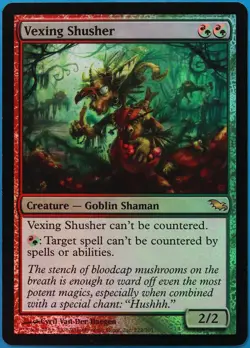 Vexing Shusher FOIL Shadowmoor NM Red Green Rare MTG CARD (ID# 510901) ABUGames - Image 1