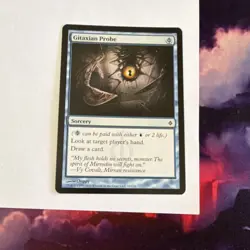 Wizards of the Coast Gitaxian Probe #35 Common Blue Sorcery New Phyrexia Regular - Image 1