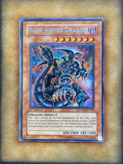 Yugioh Dark Armed Dragon PTDN-EN019 Secret Rare 1st Ed MP - Image 1