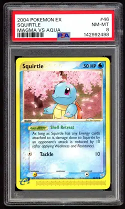 Pokemon Cards - PSA 8 Squirtle 46/95 - Ex Magma Vs Aqua - NM-MT - PSA8 - Image 1