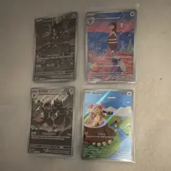 Pokemon TCG BLK Bolt WHT FLR 4 IR Card Lot Holo Audino Watchog Durant Bisharp - Image 1