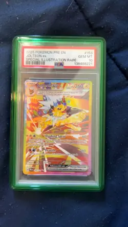 Pokemon Jolteon ex 153/131 Sv: Prismatic Evolutions PSA 10 Holo SIR 2025 - Image 1