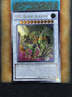 Yugioh T.G. Blade Blaster EXVC-EN042 Ultimate Rare 1st Ed NM - Image 1