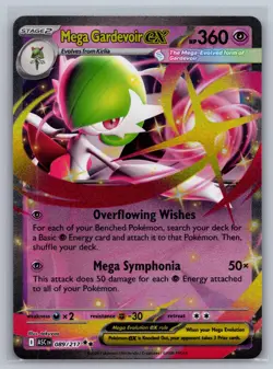 MEGA GARDEVOIR EX 089/217 HOLO DOUBLE RARE POKEMON ASCENDED HEROES NM/M - Image 1
