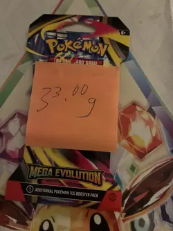 (VERY HEAVY) 33.00g Pokemon TCG Mega Evolution Sleeved Booster Pack (SEALED)✅ - Image 2