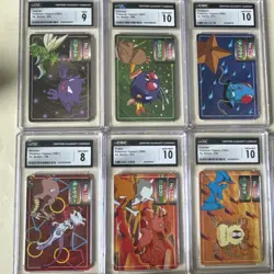 Topsun Vs. Series Pokemon Massive Lot CGC Meowth Vulpix Mewtwo Haunter And More - Image 1