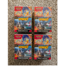 Pokemon TCG Scarlet & Violet Surging Sparks Booster Bundles. New. Lot of 4 - Image 1
