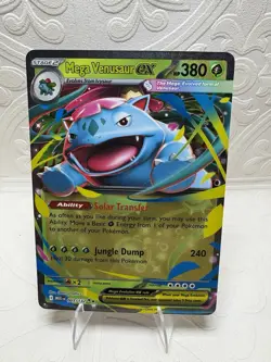 Pokemon Mega Venusaur EX Double Rare Holo 003/132 Me01 380 HP Jungle Dump - Image 1