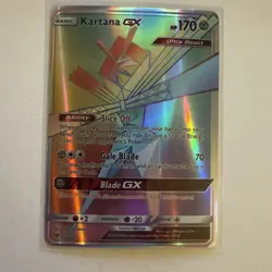 Pokemon TCG Kartana GX (Secret) 117/111 Sm-Crimson Invasion Holo 2017 NM - Image 1
