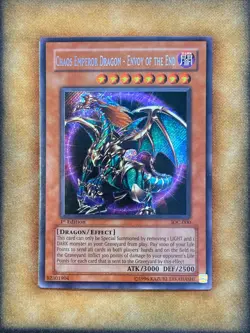 Yugioh Chaos Emperor Dragon - Envoy of the End IOC-000 Secret Rare 1st Ed VLP - Image 1