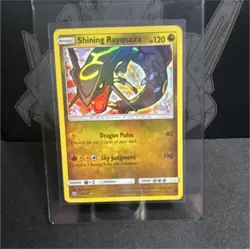 Pokemon TCG Shining Rayquaza 56/73 Shining Legends Holo Shiny Rare 2017 120 HP - Image 1