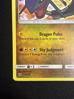 Pokemon TCG Shining Rayquaza 56/73 Shining Legends Holo Shiny Rare 2017 120 HP - Image 5